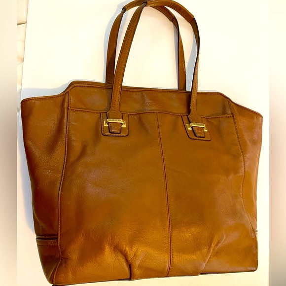 Brown Coach Leather Tote Bag - Picture 3 of 11